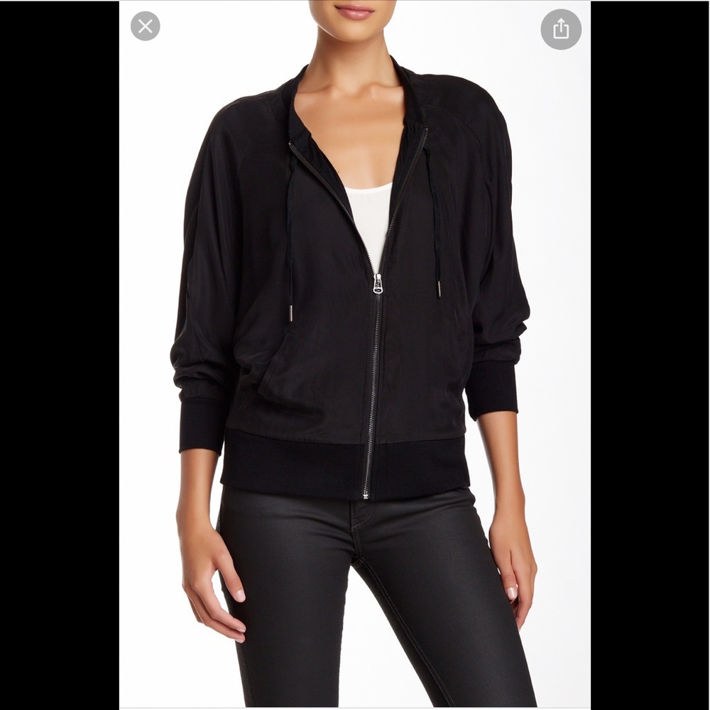 David Lerner silk bomber